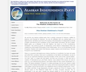 Akip.org(Alaskan Independence Party) Screenshot