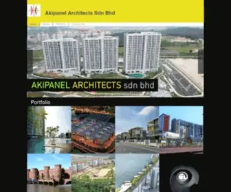 Akipanelarchitects.com(Akipanel Architects Sdn Bhd) Screenshot