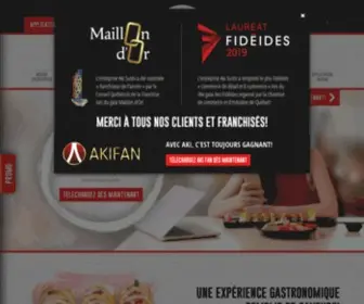 Akisushi.ca(Les meilleurs sushis partout au Québec) Screenshot