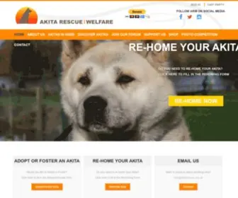 Akitarescue.org.uk(Akita Rescue & Welfare UK) Screenshot