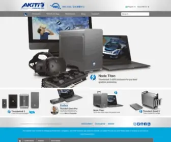 Akitio.com(Akitio designs and produces Thunderbolt 3 PCIe expansion boxes for external GPUs (eGPU)) Screenshot