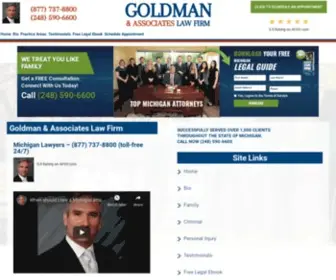 Akivagoldman.com(Lawyers in Michigan) Screenshot