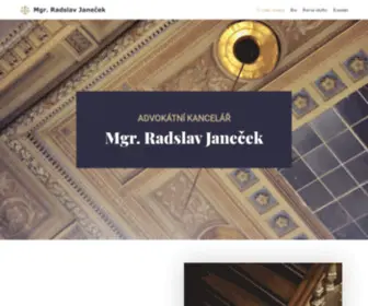 Akjanecek.cz(Advokátní kancelář Radslava Janečka) Screenshot