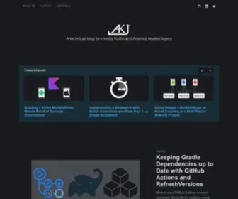 Akjaw.com(A technical blog) Screenshot