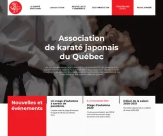 AKJQ.com(Association de karaté japonais du Québec) Screenshot