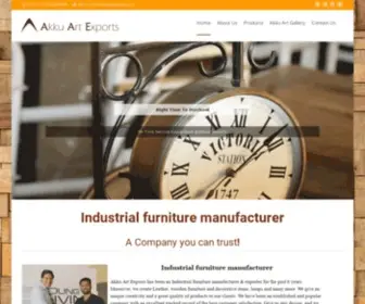 Akkuartexports.com(Industrial furniture Manufacturer and exporter) Screenshot