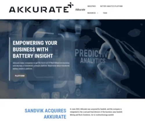 Akkurate.fi(DIAGNOSE battery analytics software) Screenshot