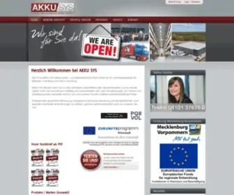Akkusys.de(Batterietechnik GmbH) Screenshot