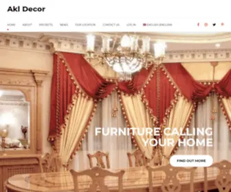Akldecor.com(Furniture Manufacturing Lebanon) Screenshot