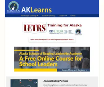 Aklearns.org(aklearns) Screenshot