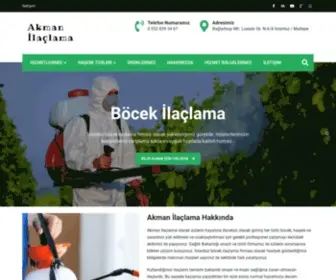 Akmanilaclama.com(İstanbul Böcek İlaçlama) Screenshot