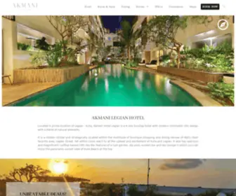 Akmanilegian.com(Your Lush Escape at The Heart of Kuta) Screenshot