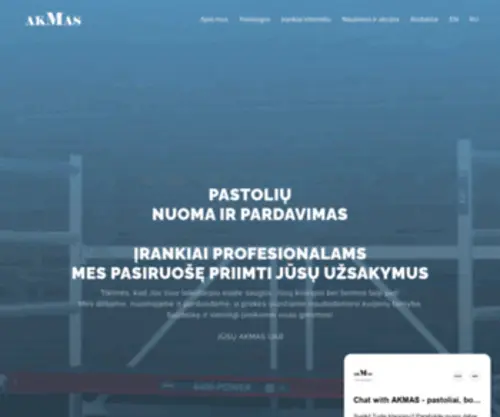 Akmas.lt(Pastoliai,Bokšteliai,Įrankiai) Screenshot