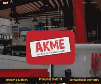 Akme.mx(Front Page) Screenshot