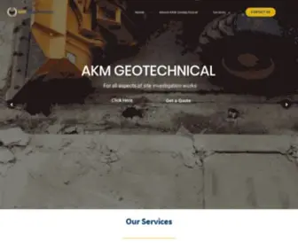 AkmGeotech.com(AKM Geotechnical) Screenshot