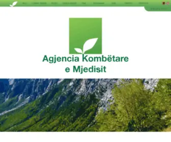 AKM.gov.al(Agjencia Kombetare e Mjedisit) Screenshot
