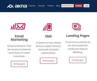 Akna.com(Hi Flow: Plataforma de Automação de Marketing Multicanal) Screenshot