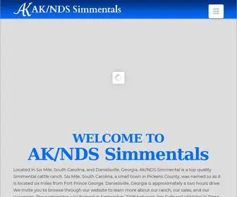 Akndscattle.com(AK/NDS Simmentals) Screenshot