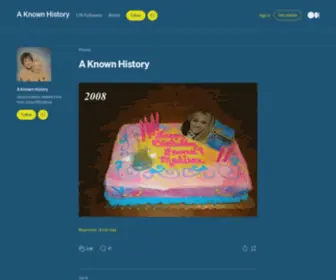 Aknownhistory.com(A Known History) Screenshot