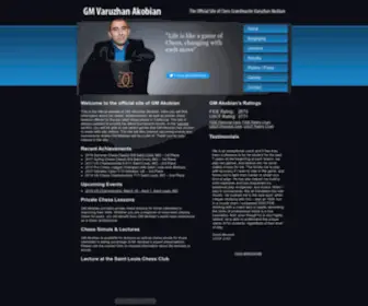Akobian.com(GM Varuzhan Akobian) Screenshot