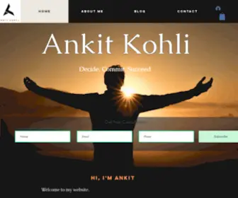 Akohli.com(Home) Screenshot