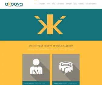 Akoova.com(Magento Cloud Hosting on AWS) Screenshot