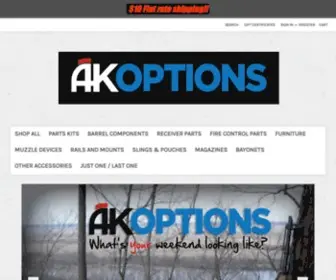 Akoptionsllc.com(AKOptionsLLC The AK rifle parts and accessory specialists) Screenshot