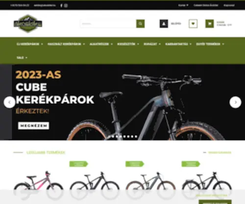 Akosbike.hu(Kerékpár) Screenshot