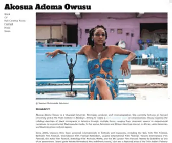 Akosuaadoma.com(Akosua Adoma Owusu) Screenshot