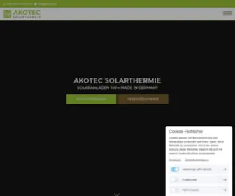 Akotec.eu(Solaranlagen made in Germany) Screenshot