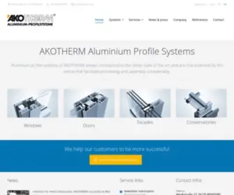 Akotherm.de(Aluminium Profilsysteme) Screenshot