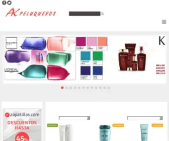 Akpeluqueros.es(Productos de peluquería) Screenshot