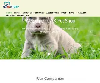 Akpetsdelhi.com(AK Pet Shop) Screenshot