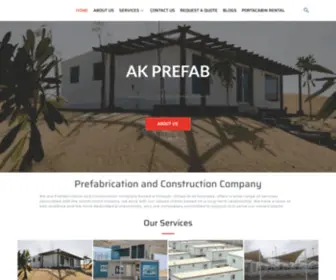 Akprefab.com(AK Prefab) Screenshot