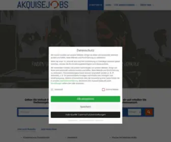 Akquisejobs.de(Vertrieb Stellenangebote & Vertrieb Jobs) Screenshot