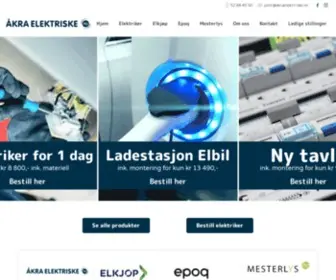 Akraelektriske.no(Din elektriker på Haugalandet) Screenshot