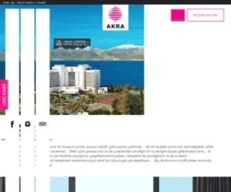 Akrahotels.com(Akra Hotels Urban Social) Screenshot