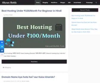 Akramshekh.com(Akram Shekh) Screenshot