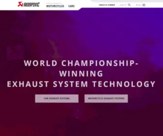 Akrapovic.com(World Championship) Screenshot