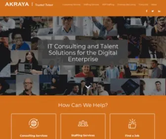 Akraya.com(Information Technology Consulting & Staffing) Screenshot