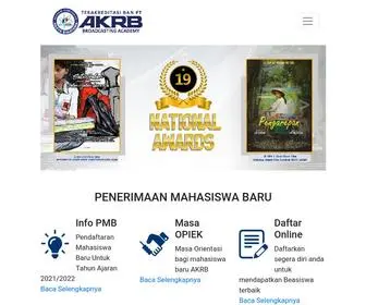AKRB.ac.id(Sekolah Broadcasting Yogyakarta) Screenshot