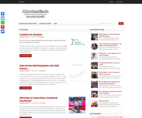 Akrobastisch.de(Sportakrobatik) Screenshot