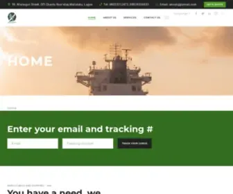 Akrojshipping.com(Cargo Shipping) Screenshot