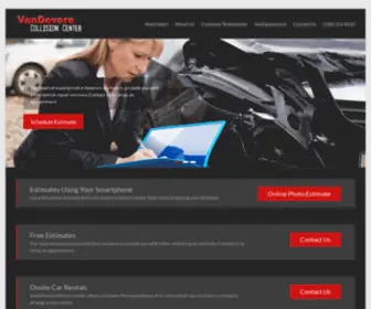 Akronbodyshop.com(VanDevere Collision Center) Screenshot