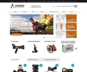 Akronbrass.com(Firefighting Equipment) Screenshot