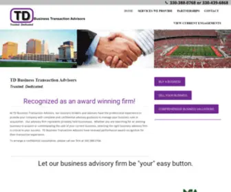 Akronbusinessbroker.com(TD Business Transaction Advisors in Akron Ohio) Screenshot