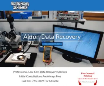 Akrondatarecovery.net(Akron Data Recovery) Screenshot