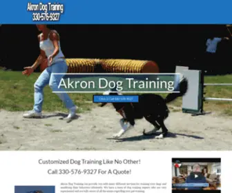 Akrondogtraining.org(Dog Training) Screenshot