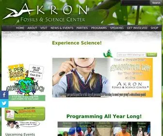 Akronfossils.com(Experience Science) Screenshot