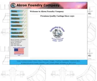 Akronfoundry.com(Akron Foundry Company) Screenshot